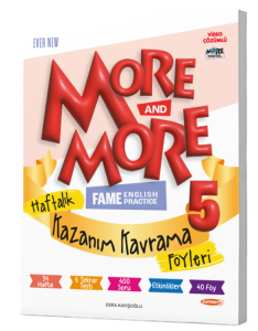 5 MORE&MORE HAFTALIK KAZANIM KAVRAMA FÖYLERİ (40 FÖY)