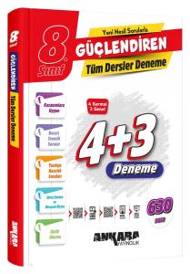 ANKARA YAY. 8.SINIF GÜÇLENDİREN TÜM DERSLER DENEMELERİ