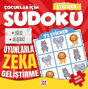 Çocuklar için Sudoku - Sticker Hediyeli Basit Seviye 1