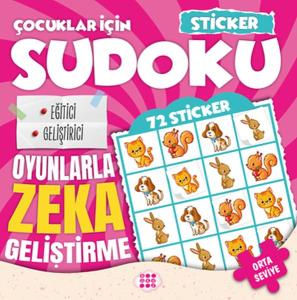 Çocuklar için Sudoku - Sticker Hediyeli Orta Seviye 1