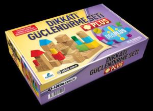 Dikkati Güçlendirme Seti Plus 4 Yaş (3 Kitap+22 Parça Ahşap - Karton Kutu)