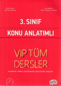 Editör 3. Sınıf VIP Tüm Dersler Konu Anlatımlı Kırmızı Kitap (Yeni)