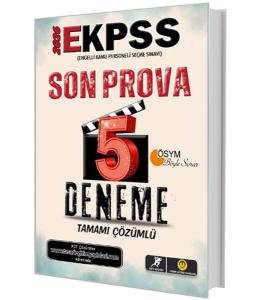 EKPSS Son Prova 5 Deneme Çözümlü Tasarı Yayınları