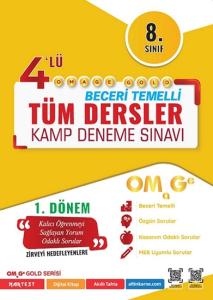 Nartest Yayınları 8. Sınıf 1. Dönem Tüm Dersler 4 Lü Gold Kamp Denemesi