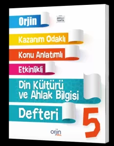 Orjin Okul Yayınları 5. Sınıf Din Kültürü Ve Ahlak Bilgisi Akıllı Defter