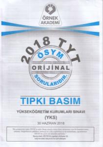 Örnek Akademi 2018 TYT Soru Kitapçığı Tıpkı Basım (Yeni)