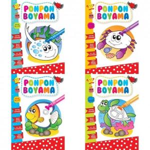 Ponpon Boyama  - 4 Kitap Takım