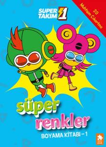 Süper 1 Takım Süper Renkler Boyama Kitabı - 1