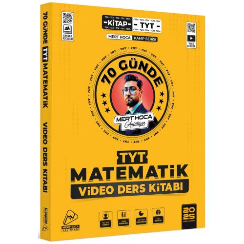 Mert Hoca Yayınları 2025 70 Günde TYT Matematik Kampı Video Ders Kitabı Mert Hoca