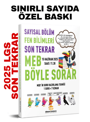 2025 LGS SAYISAL BÖLÜM SON TEKRAR FEN SORU BANKASI