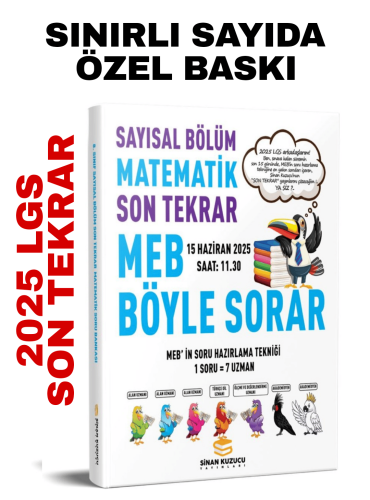 2025 LGS SAYISAL BÖLÜM SON TEKRAR MATEMATİK SORU BANKASI
