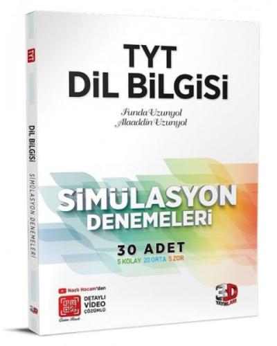 3D Yayınları 2023 TYT 3D Simülasyon Dilbilgisi Denemeleri