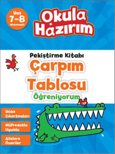 7-8 Yaş Matematik Pekiştirme Kitabı Çarpım Tablosu Öğreniyorum / Okula Hazırım