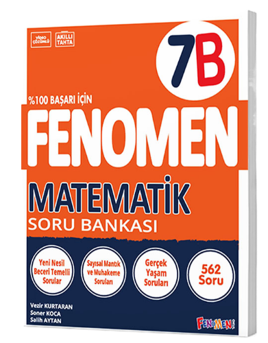 Fenomen Yayınları 7.Sınıf Matematik B Soru Bankası