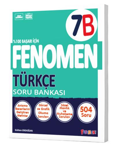 Fenomen Yayınları 7.Sınıf Türkçe B Soru Bankası