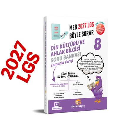 8. Sınıf 2027 Lgs Meb Böyle Sorar DİN KÜLTÜRÜ VE AHLAK BİLGİSİ Soru Bankası Video Çözümlü