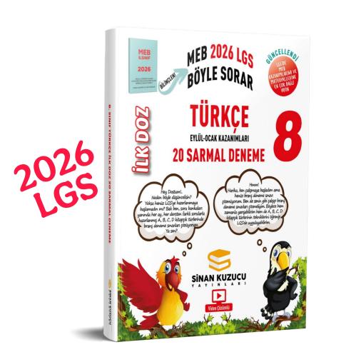 Sinan Kuzucu 8. Sınıf | İlk Doz Sarmal Branş Denemeleri TÜRKÇE ( 2026 LGS )