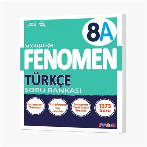 Fenomen Yayınları 8.Sınıf Türkçe A Soru Bankası