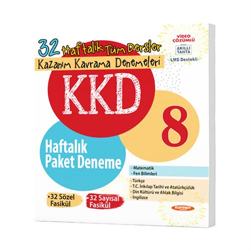 8 KKD TÜM DERSLER HAFTALIK PAKET DENEME (64 FASİKÜL)+(32 OPTİK)