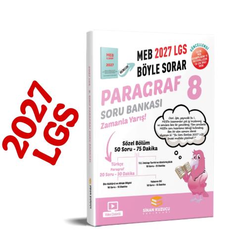 8. Sınıf 2027 Lgs Meb Böyle Sorar PARAGRAF Soru Bankası Video Çözümlü