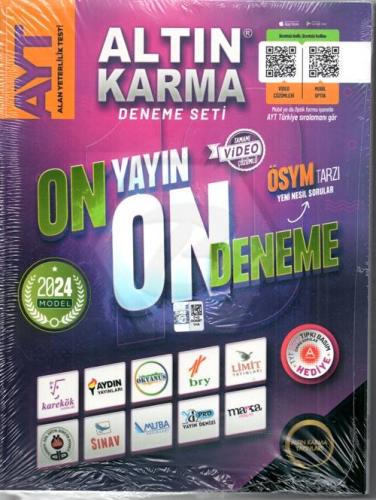 2024 AYT 10 Farklı Yayın 10 Farklı Deneme + Son 1 Yıl Çıkmış Sorular Hediye