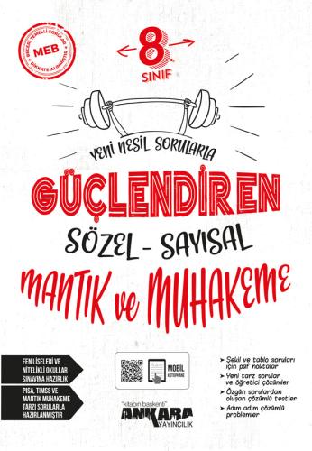 Ankara Yayıncılık 8. Sınıf Sözel-Sayısal Mantık ve Muhakeme Güçlendiren Soru Bankası