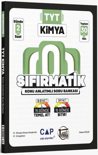 Çap yayınları TYT Kimya Sıfırmatik Konu Anlatımlı Soru Bankası