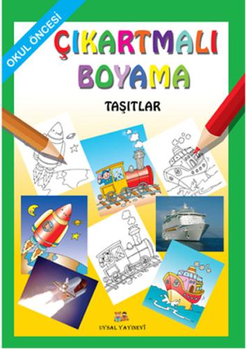 Çıkartmalı Boyama  Taşıtlar - Okul Öncesi