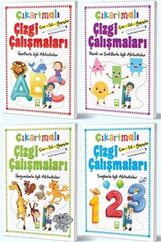 Çiz-Sil-Yapıştır Çıkartmalı Çizgi Çalışmaları Seti