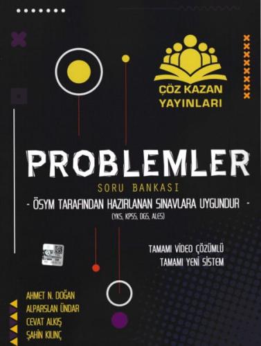 Çöz Kazan Problemler Soru Bankası YKS,KPSS,DGS,ALES (Yeni) Ahmet Doğan