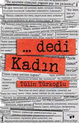 ... Dedi Kadın Tülin Türkoğlu