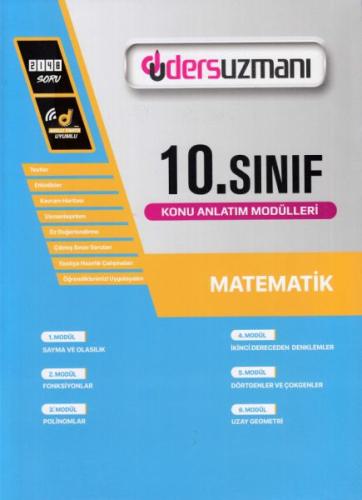 Ders Uzmanı 10. Sınıf Matematik Konu Anlatım Modülleri (Yeni) %25 indi
