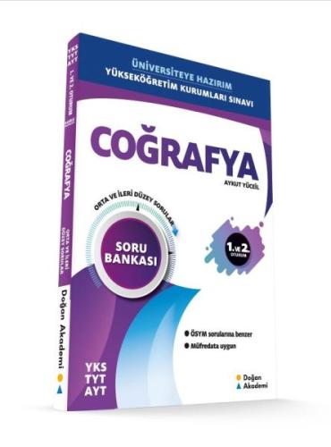 Doğan Akademi YKS TYT-AYT Coğrafya Soru Bankası Orta-İleri Düzey (Yeni)
