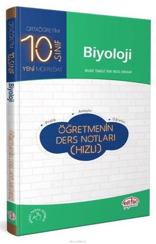 Editör 10. Sınıf Biyoloji Öğretmenin Ders Notları (Hızlı)