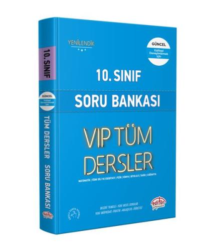 Editör 10. Sınıf VIP Tüm Dersler Soru Bankası Mavi Kitap Kolektıf