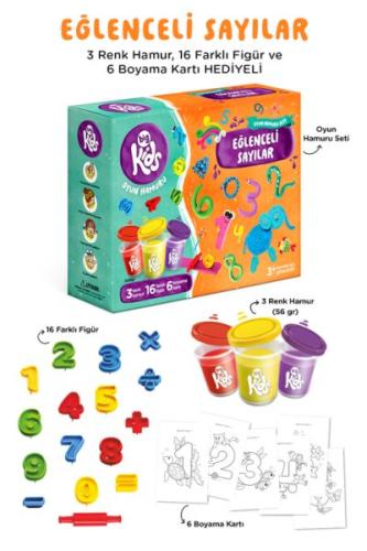 Eğlenceli Sayılar Oyun Hamuru Seti (25 Parça - 356 Gr)