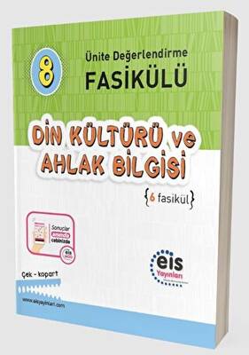 Eis Yayınları 8. Sınıf Ünite Değerlendirme Fasikülü 1-5 Din Kültürü ve Ahlak Bilgisi