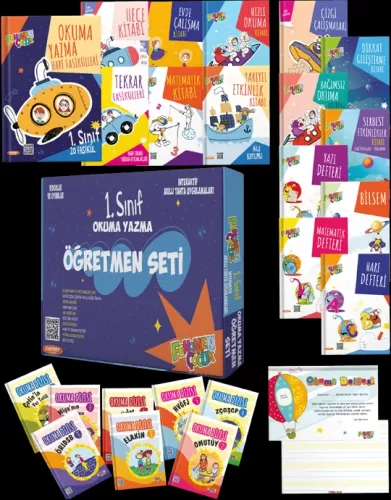 Fenomen Çocuk Yayınları 1. Sınıf Okuma Yazma Seti (Öğretmen Seti + Öğrenci Seti)