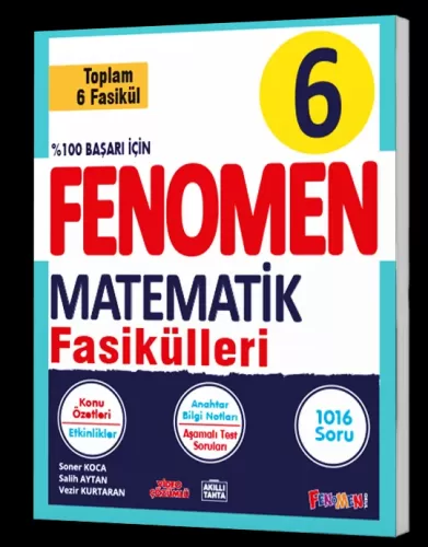 6 FENOMEN MATEMATİK FASİKÜL SETİ (1-2-3-4-5-6. SAYILAR)