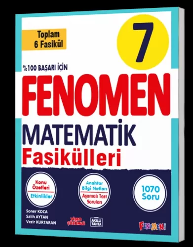 7 FENOMEN MATEMATİK FASİKÜL SETİ (1-2-3-4-5-6 SAYILAR)