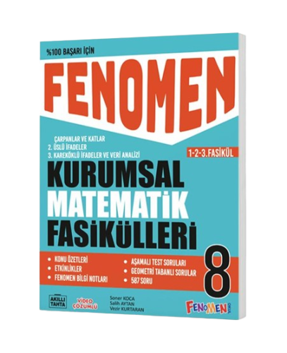 8 FENOMEN KURUMSAL MATEMATİK FASİKÜLLERİ (1.-2.-3. FASİKÜL)