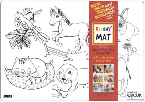 Funny Mat - Evcil Hayvanlar - 33,5x48cm
