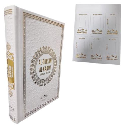 Hafız Boy Termo Deri Al Quran Al Karim Almanca Kuran Beyaz