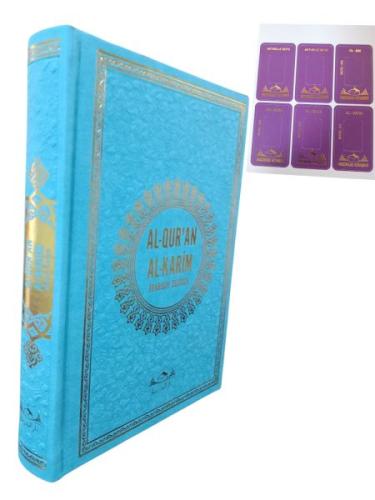 Hafız Boy Termo Deri Al Quran Al Karim Almanca Kuran Turkuaz
