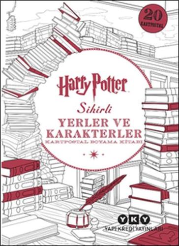 Harry Potter Sihirli Yerler ve Karakterler - Kartpostal Boyama Kitabı 