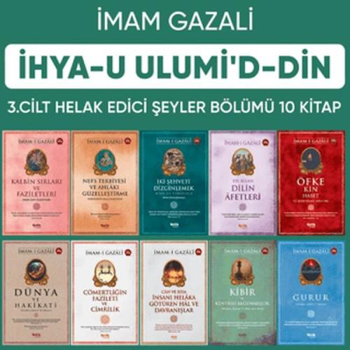 İhyau Ulumiddin 3. Cilt (Helâk Edici Şeyler 10 Kitap Set) İmam Gazali