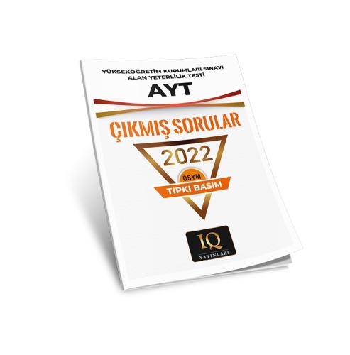 IQ YAYINLARI TIPKI BASIM ÖSYM ÇIKMIŞ SOR. AYT 2022