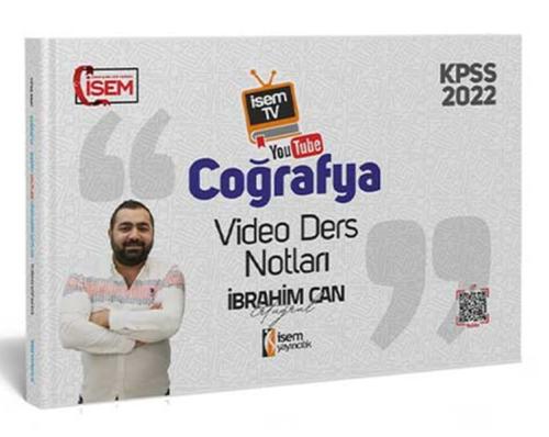 İsem Yayıncılık 2022 İsem TV KPSS Genel Kültür Coğrafya Video Ders Not