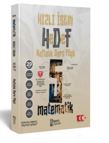 İsem Yayıncılık 2024 Hızlı  Hedef 5.Sınıf Matematik Haftalık Ders Föyü
