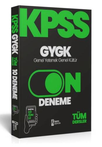 İsem Yayıncılık 2024 Kpss Genel Yetenek Genel Kültür 10 Deneme Dijital Çözümlü